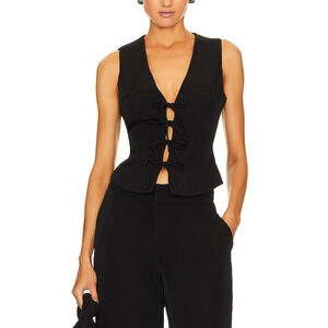 Elliatt 'Cavalcade' Black Polyester Top Size S